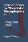 Image for Introduction to Thomistic Metaphysics III