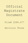 Image for Magistrate Official Document 2286.477 (Revision Three)