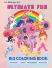 Image for Fairy, Princess, Unicorn, Mermaid Magic Land Coloring Book for Kids Ages 4-8