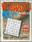 Image for Large Print Wordoku 600+ Puzzles for Adult Vol.1