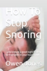 Image for How To Stop Snoring
