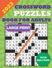 Image for 2023 Crossword Puzzles Book for Adults Large Print