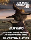 Image for She Moved Through the Fair for Easy Piano