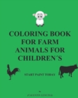 Image for Coloring book for farm animals for children´s