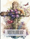 Image for Christian Cross with Irises Coloring Book