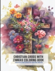 Image for Christian Cross with Zinnias Coloring Book
