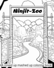Image for Welcome to the Ninjit-Zoo! : A mixed up mashed up coloring book.
