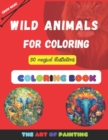 Image for Wild Animals : WILD ANIMALS FOR COLORING 50 magical illustrations