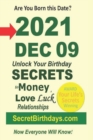 Image for Born 2021 Dec 09? Your Birthday Secrets to Money, Love Relationships Luck