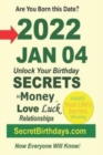 Image for Born 2022 Jan 04? Your Birthday Secrets to Money, Love Relationships Luck