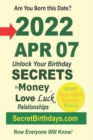 Image for Born 2022 Apr 07? Your Birthday Secrets to Money, Love Relationships Luck