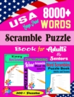 Image for USA Large Print 8000+ WORDS Scramble Puzzle Book for Adults &amp; Seniors : USA Large Print Word Scramble Puzzles Book Scramble Game for Senior word scramble puzzle travel book for adults 8000+ ... Activi