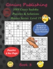 Image for 1008 Crazy Sudoku Puzzles &amp; Solutions Master Series - Level 19 - Book 3