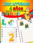 Image for Libro actividades 4 anos : Aprendiendo a repasar lineas formas letras: aprender a escribir letras y numeros para ninos, letras minusculas y mayusculas - preescolar