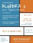 Image for Algebra 2 : Unit 1 - Algebra 1 Revisited: 5 Minute Math