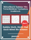 Image for Ratselbuch Sudoku Mix Verschiedene Varianten Großdruck Band 6