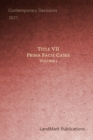 Image for Title VII Prima Facie Cases : Volume 1