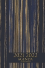 Image for AGENDA 2021 2022 semainier : 1 semaine sur deux pages, de Juin 2021 a Juin 2022, Format (15,24 * 22,86 cm) couleur: bleu or
