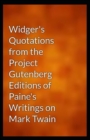 Image for Widger&#39;s Quotations Annotated