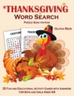 Image for Thanksgiving Word Search Puzzle Book for Kids : 35 Fun and Educational Activity Games with Answers for Boys and Girls Ages 4-8