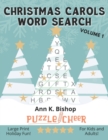 Image for Christmas Carols Word Search, Vol 1 : Large Print Holiday Puzzle Fun for Kids and Adults
