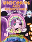 Image for Unicorns and Princesses Coloring Activity Book For Smart Girls