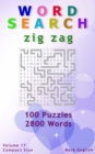 Image for Word Search : Zig Zag, 100 Puzzles, 2800 Words, Volume 17, Compact 5&quot;x8&quot; Size