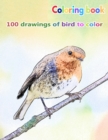 Image for Coloring book 100 drawings of bird to color : a good book of size 8.5&quot; x 11&quot; inches for hobby, fun, entertainment and colorization of birds drawing for child, student, teen, adult, man and woman