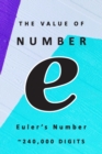 Image for The Value of Number e Euler&#39;s Number 240,000 Digits : Famous Mathematical Constants Number e is 2.71828 Compound Interest Euler&#39;s Number Napier&#39;s Constant Irrational Transcendental Numbers Unique Calc