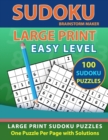 Image for Sudoku Large Print : 100 Sudoku Puzzles with Easy Level - One Puzzle Per Page with Solutions (Brain Games Book 3)