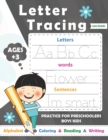 Image for Letters Tracing practice : Alphabet Handwriting Practice workbook for kids with Sight words for boys Preschoolers Ages 3-5 Pre K, Kindergarten /Reading And Writing