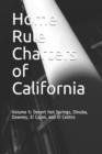 Image for Home Rule Charters of California : Volume 5: Desert Hot Springs, Dinuba, Downey, El Cajon, and El Centro