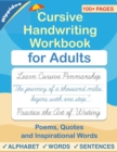 Image for Cursive handwriting workbook for Adults : Learn to write in Cursive, Improve your writing skills &amp; practice penmanship for adults