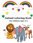Image for animal coloring book for children ages 4-8