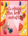 Image for fruits coloring book for adult