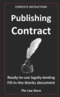 Image for Publishing Contract : Ready-to-use, legally binding, fill-in-the-blanks law firm template with instructions.