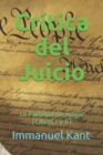 Image for Critica del Juicio : La Facultad de Juzgar (Libros I y II)