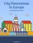 Image for City Panoramas in Europe Coloring Book for Kids 2