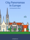 Image for City Panoramas in Europe Coloring Book for Kids 3