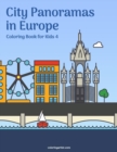 Image for City Panoramas in Europe Coloring Book for Kids 4
