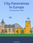 Image for City Panoramas in Europe Coloring Book for Kids 6