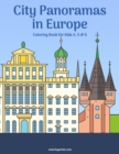 Image for City Panoramas in Europe Coloring Book for Kids 4, 5 &amp; 6