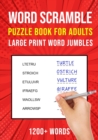 Image for Word Scramble Puzzle Books for Adults : Large Print Word Jumbles 1200+ Words