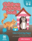 Image for Children Activity Book Cats Colouring Pages For Ages 3-6