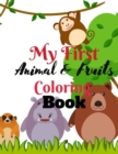Image for Animal &amp; Fruit Coloring Book : Animals, Fruits, Alphabets Coloring Book with Letter tracing for Girls and Boys Ages 4-8, Children Activity Book for Kindergarten and Preschools, Early Learning Educatio