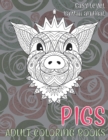 Image for Adult Coloring Books Kawaii Animal - Easy Level - Pigs