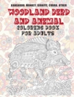 Image for Woodland Bird and Animal - Coloring Book for adults - Kangaroo, Monkey, Giraffe, Cobra, other