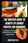Image for The Master Guide to Benefit of Carica Papaya for Dummies : The Definitive Guide To Everything You Need To Hear About Carica Papaya&#39;s Wellbeing And Benefits
