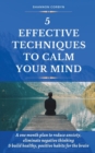 Image for 5 Effective Techniques to Calm Your Mind : A One Month Plan to Reduce Anxiety, Eliminate Negative Thinking &amp; Build Healthy, Positive Habits for the Brain
