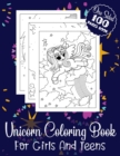 Image for Unicorn Coloring Book For Girls And Teens One Sided 100 Pages Book